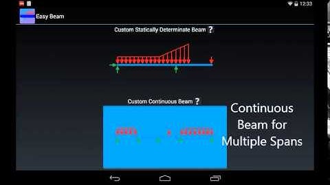 Easy Beam Analysis App