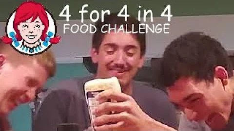 Wendy's 4 for $4 in 4 minutes | FOOD CHALLENGE MUKBANG | Disgusting Punishment