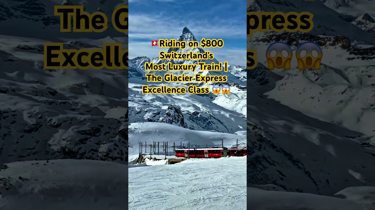 Snowy Train Adventure Through the Alps