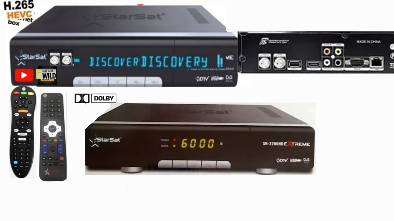 Starsat Extream 2000 and Starsat 2200 do model ak Sath old kesi halat ha iron body H.265