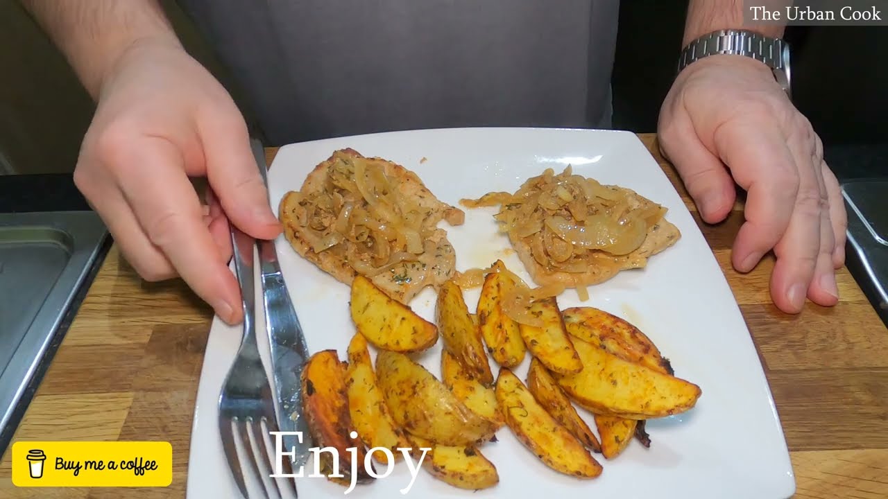 A Spanish style pork chop meal | #easyrecipe #cooking #video