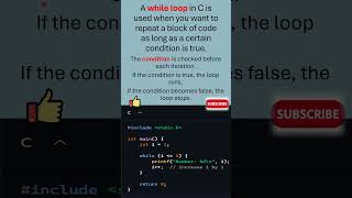 while loop in c #shorts #computereducation
