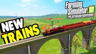 EPIC New Trains & SOUTH AMERICAN MAP | Farming Simulator 17 Gameplay screenshot 4