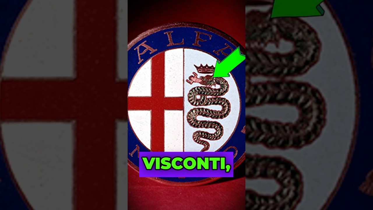 Uma cobra comendo uma pessoa no logo da Alfa Romeo!