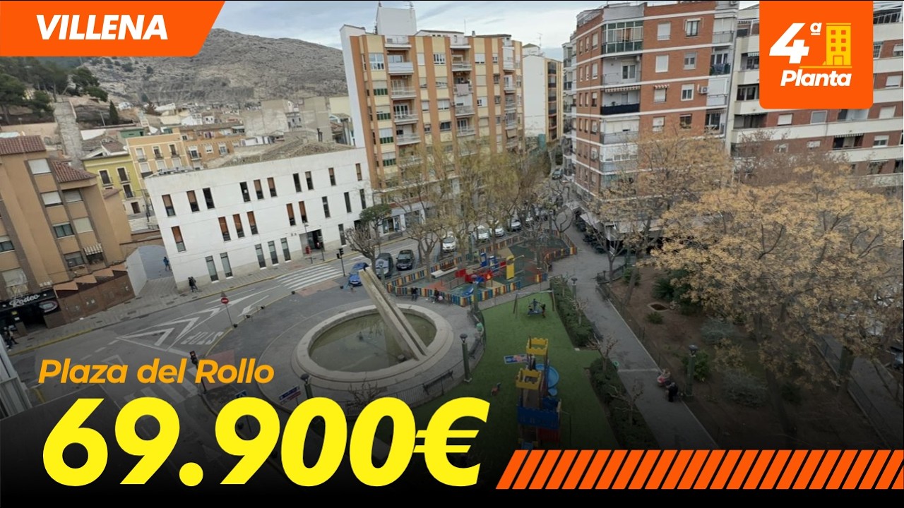 IMBX808 // VILLENA / PLAZA DEL ROLLO / 69.900€ /3 HABITACIONES / 4ta PLANTA/ BALCÓN / SIN ASCENSOR