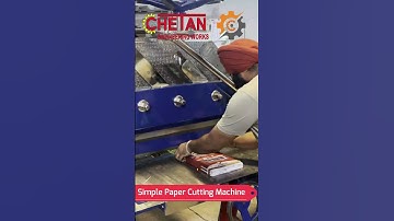Simple Paper Cutting Machine | Chetan Engineering Works  #notebookmakingmachine #cuttingmachine