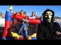 Last To Leave Giant Bounce house wins vs the project Zorgo hacker