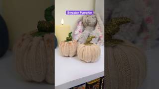 DIY Cozy Sweater Pumpkin 🍂 | Easy Fall Decor Idea