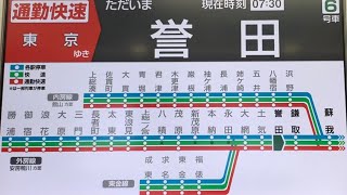 JR外房線誉田駅朝の連結車内アナウンス。(2)