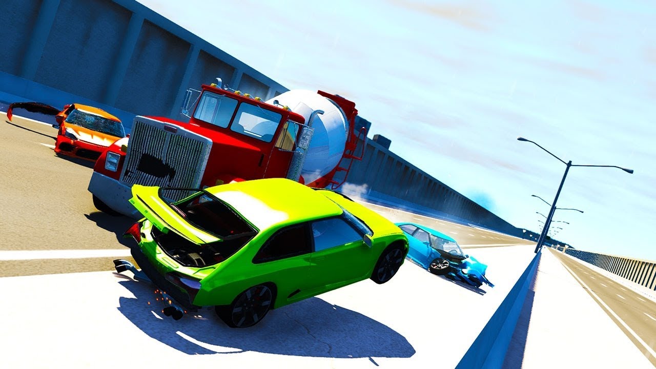 Трафик в бименджи. BEAMNG Drive - Highway car crashes. Street Racing BEAMNG Drive. BEAMNG Drive crash. Шоссе для BEAMNG Drive.