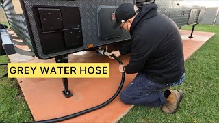 HOW TO MANAGE A GREY WATER HOSE ON OUR RED CENTRE CARAVAN | SEPS ADVENTURES