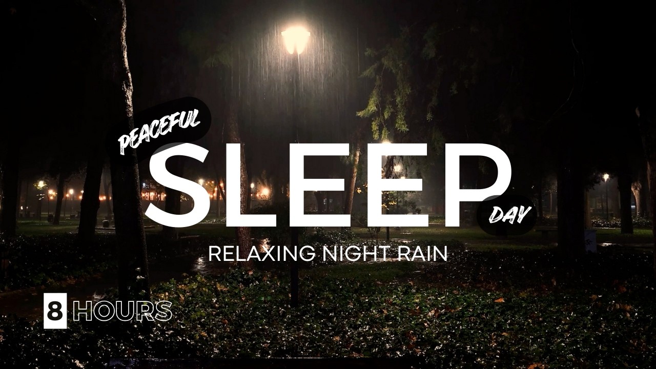 Relaxing Night Rain Sounds | Deep Sleep & Insomnia Relief