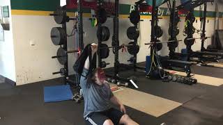Single-Arm Backpack Z Press