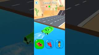 Shape-Shifting 2 GAMEPLAY Level No #763 Walkthrough - New Update Car Racing #Shorts #ShapeShifting screenshot 5