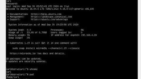 Configuração de IP estático ou dinâmico ubuntu server 18