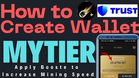 How to Create Wallet in MyTier Mining App|Free & Easy Crypto