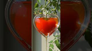 Heart Tomato 🍅❤️ #asmr #ai #fruit #timelapse  #shorts #asmr #timelapse #satisfying #love #ai #viral