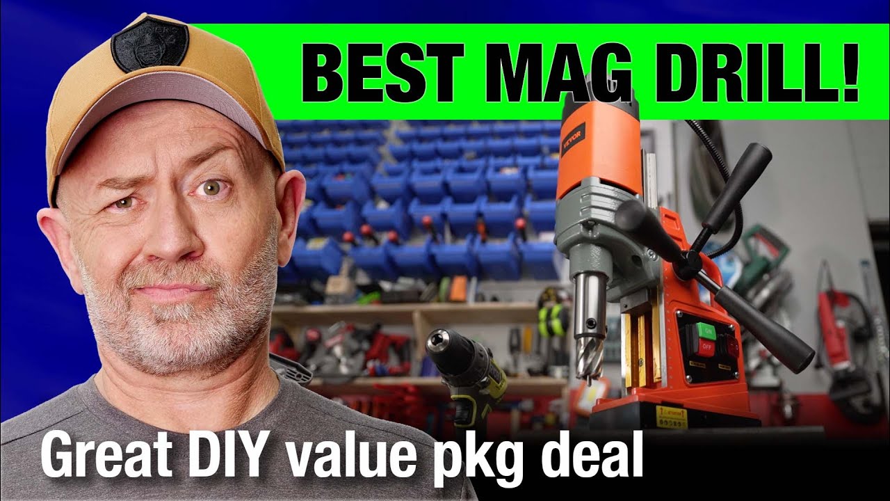 Magnetic drill test: Vevor 1300W package - best home fabrication kit | Auto Expert John Cadogan