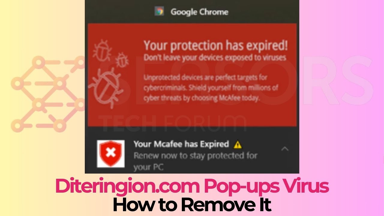 Diteringion.com Pop-ups Virus - How to Remove It [Solved] - YouTube
