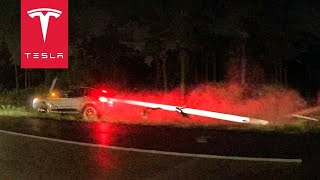 TESLA CATCHES WANNABE RACER FAILING HARD ON HIGHWAY