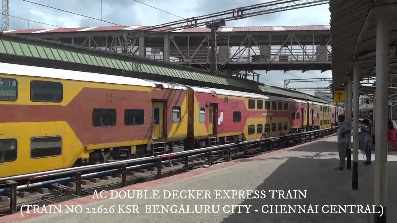 KSR Bangalore to chennai Central (AC Double Decker Departs from KSR ...