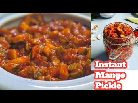 Instant Mango Pickle 🥵 आम का आचार || Summer Recipe || Mango Pickles Recipe ||