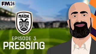 The PRESSING Trap: Opposition Instructions & Out of Possession | FM24 | PAOK | Toumba No. 5