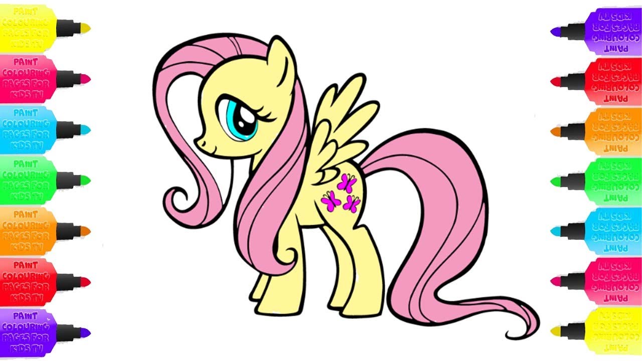 How to draw my little pony | learn color disney - YouTube