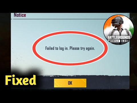 Fix Battleground Mobile India Failed to Login Problem Solved