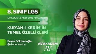 Av Yayınları 8. Sınıf Din Kültürü Konu Anlatımı Kuran-I Kerimin Temel Özellikleri