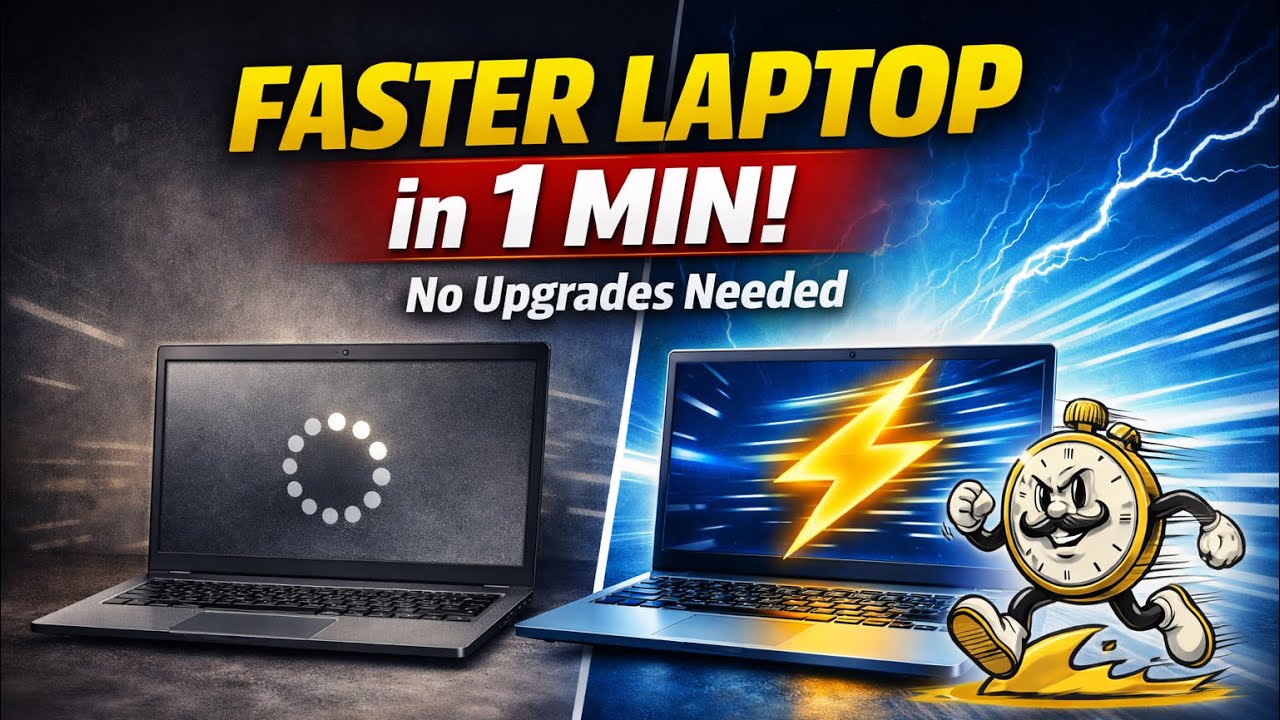 Make Your Laptop Faster in 1 Minute — No Upgrades Needed
