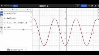 Understanding standing wave by using desmo