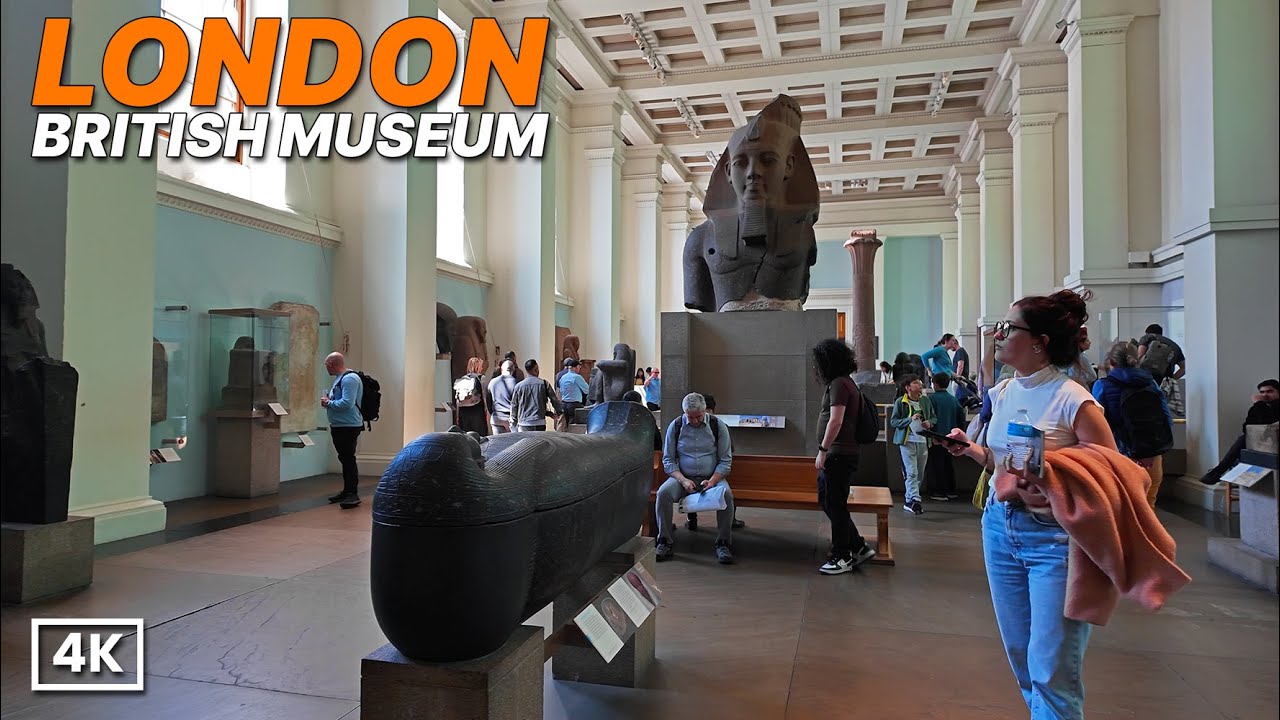 Explore the British Museum  - 1 Hour Virtual Tour 🇬🇧 | 60 Minutes of History & Art in London  4K HDR