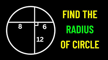 A Very Nice Geometry Problem | Find the radius of the circle | 2 Different Methods to Solve