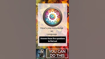 Languages Multiple Choice #12