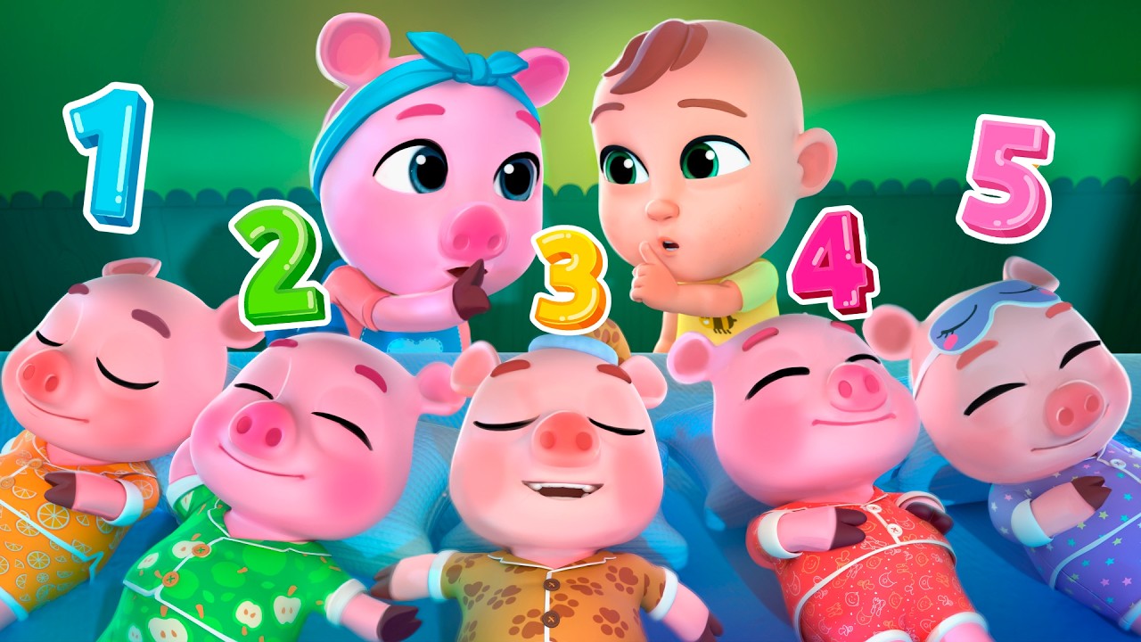 Oink Oink! Counting Piggies Bedtime Song + MORE Lalafun Nursery Rhymes & Kids Songs