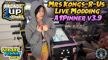 Arcade1Up Pinball Mod Preview - A1Pinner v3.9 LIVE Modding Demo by Mrs Kongs-R-Us, Mystery Encoder