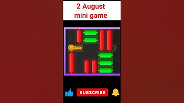 2 August mini game| hamster kombat today mini game puzzle solve #shorts