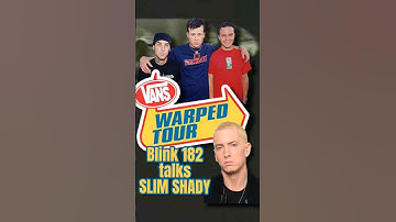 BLINK182 talks about EMINEM being on the Warped Tour #blink182 #warpedtour #poppunk