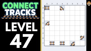 Connect Tracks: Logic Puzzle Level 47 Walkthrough