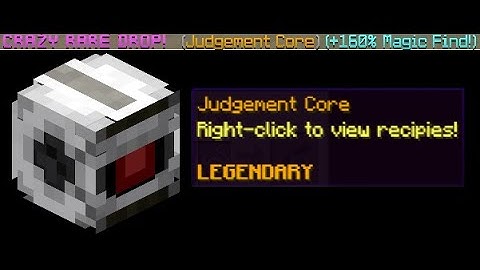 Judgement Core Drop (Hypixel Skyblock)