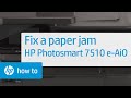 Fixing a Paper Jam | HP Photosmart 7510 e-All-in-One Printer (C311a) | HP