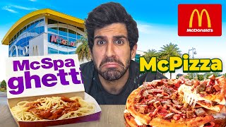 PROVO LA  McPIZZA E LA PASTA NEL MCDONALD'S Più GRANDE DEL MONDO