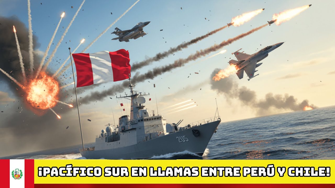 Chile Cruzó la Línea Roja: F-16 Hostigan al BAP Guise y PERÚ Responde con Su-25 Frogfoot