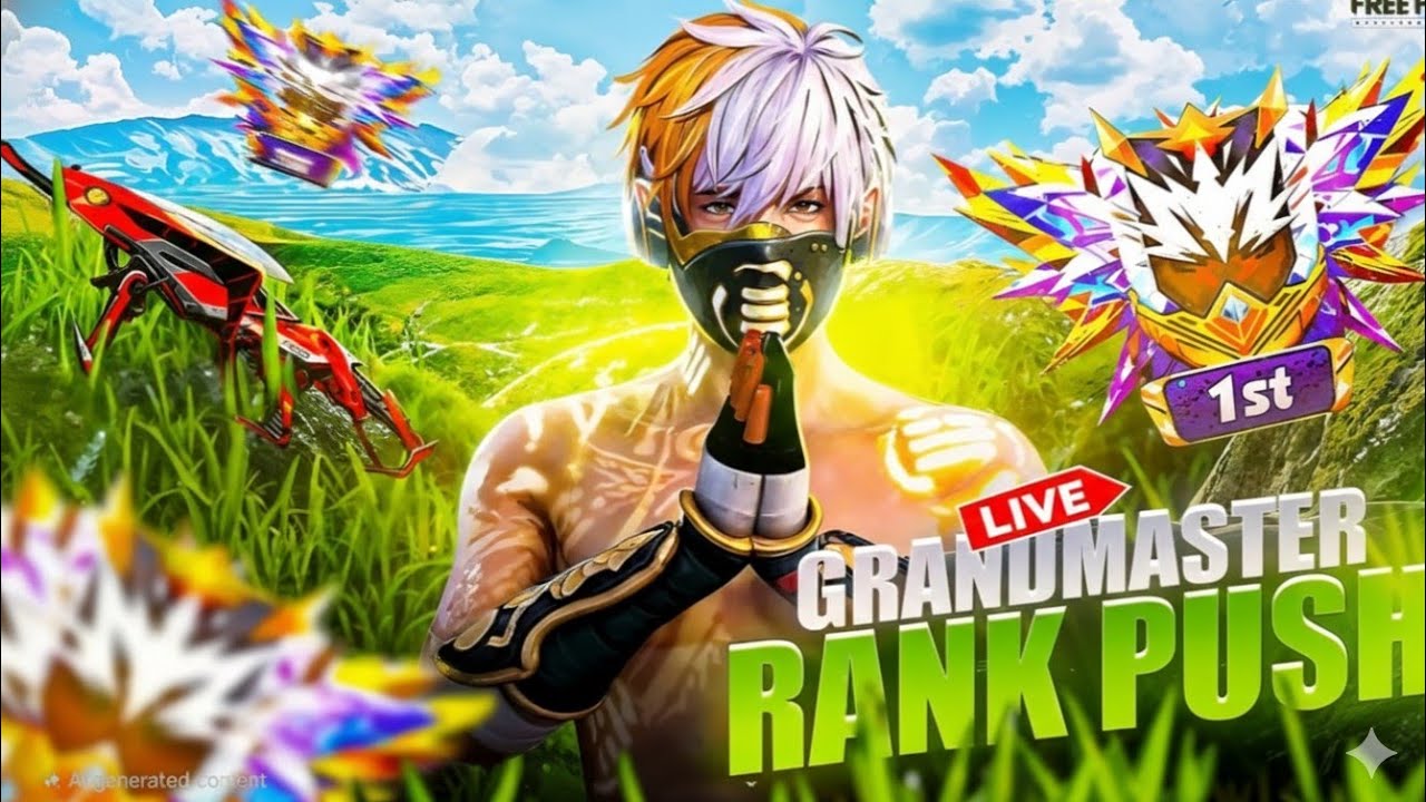 Rank push😱by cbg gamimg💯telugu free fire max💯😱💙