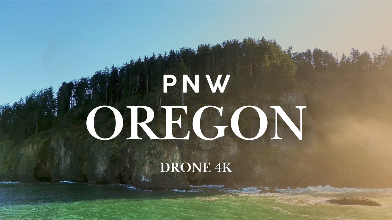 PNW OREGON COAST CINEMATIC DRONE RELAXATION 4K