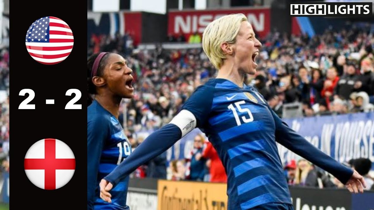 USA vs England 2 - 2 All Goals & Highlights | 2019 SheBelieves Cup