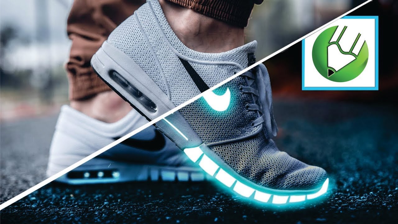 Neon Glowing Sneakers Photo Effect [Coreldraw Tutorial #1]