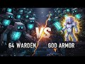 64 warden versus God armour when god armour in 64 water 😎😎😎💜💜💜....