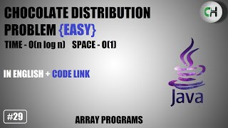 Chocolate distribution problem | Chocolate distribution leetcode | chocolate distribution  gfg